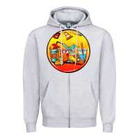 Heather Grey firefighter coasters Zipper Hoodie - AdoDesignShop