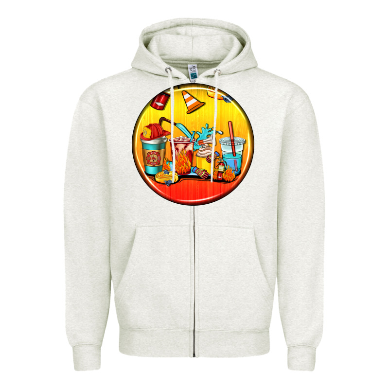 Firefighter Coasters Zipper Hoodie by AdoDesignShop | Teevron