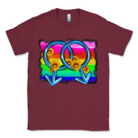 Burgundy lgbtq gender gay symbol Classic Tee - HRA Design Shop