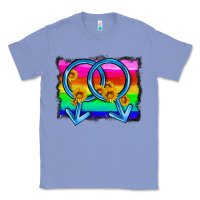 Colony Blue lgbtq gender gay symbol Classic Tee - HRA Design Shop