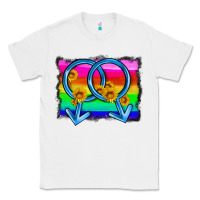 White lgbtq gender gay symbol Classic Tee - HRA Design Shop