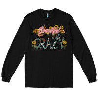 Black beautiful crazy Long Sleeve Tee - CowhideDigitalArt