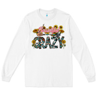 White beautiful crazy Long Sleeve Tee - CowhideDigitalArt