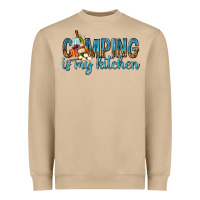 Mushroom camping is my kitchen with wine Heavyweight Sweatshirt - texasbilliewilder