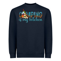 Navy camping is my kitchen with wine Heavyweight Sweatshirt - texasbilliewilder