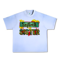 Grape Ice softball sister with leopard Urban Heavy Tee - Zillion Design Studio
