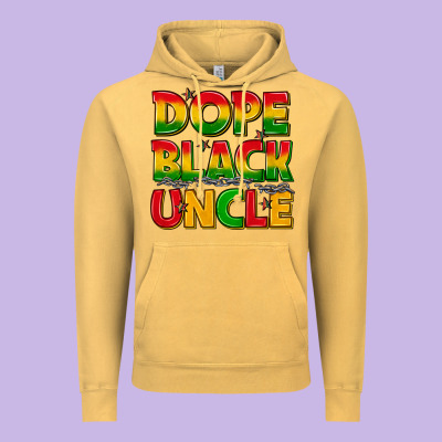 Dope Black Uncle With Stars Vintage Hoodie Designed By Texasbilliewilder