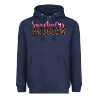 Navy Western Somebody's Problem Heavyweight Hoodie - LillyAllenDesigns