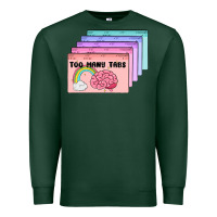 Sports Green too many tabs Premium Sweatshirt - MaliasSmallBusiness
