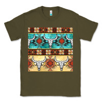 Army Green native american aztec seamless pattern 3 Classic Tee - BundleAndBundleShop