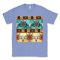 Colony Blue native american aztec seamless pattern 3 Classic Tee - BundleAndBundleShop