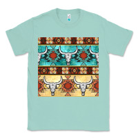 Seafoam native american aztec seamless pattern 3 Classic Tee - BundleAndBundleShop