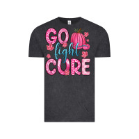 Vintage Black go fight cure Vintage Tee - Zillion Design Studio
