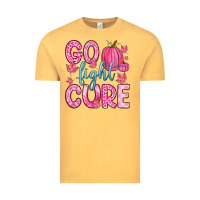 Vintage Mustard go fight cure Vintage Tee - Zillion Design Studio