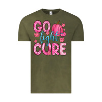 Vintage Olive go fight cure Vintage Tee - Zillion Design Studio