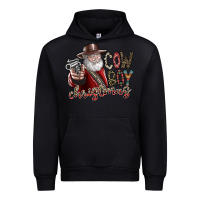 Black cowboy christmas Urban Hoodie - SublimationCraftShop