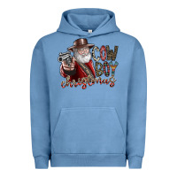 Pigment Pebble Blue cowboy christmas Urban Hoodie - SublimationCraftShop