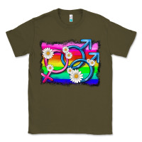Army Green lgbtq gender bisexuality symbol Classic Tee - HRA Design Shop