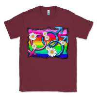 Burgundy lgbtq gender bisexuality symbol Classic Tee - HRA Design Shop