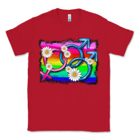 Red lgbtq gender bisexuality symbol Classic Tee - HRA Design Shop
