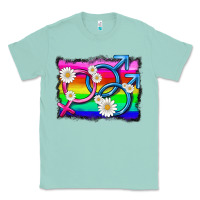 Seafoam lgbtq gender bisexuality symbol Classic Tee - HRA Design Shop