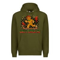 Army Green gingerbread cant catch me Premium Hoodie - MaliasSmallBusiness