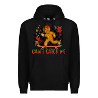 Black gingerbread cant catch me Premium Hoodie - MaliasSmallBusiness