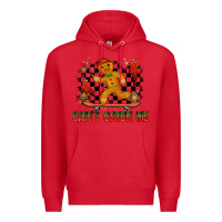 Red gingerbread cant catch me Premium Hoodie - MaliasSmallBusiness