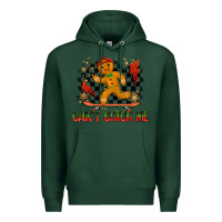Sports Green gingerbread cant catch me Premium Hoodie - MaliasSmallBusiness