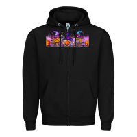 Black halloween witch gnomes libbey cup Zipper Hoodie - BundleAndBundleShop