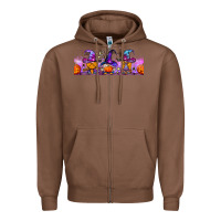 Chestnut halloween witch gnomes libbey cup Zipper Hoodie - BundleAndBundleShop