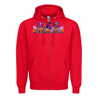 Red halloween witch gnomes libbey cup Zipper Hoodie - BundleAndBundleShop