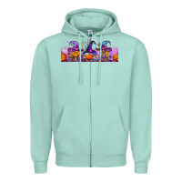 Seafoam halloween witch gnomes libbey cup Zipper Hoodie - BundleAndBundleShop