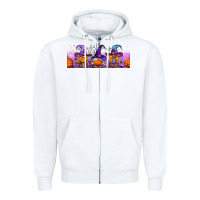 White halloween witch gnomes libbey cup Zipper Hoodie - BundleAndBundleShop