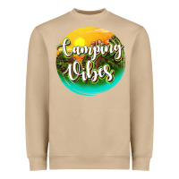Mushroom camping vibes Heavyweight Sweatshirt - texasbilliewilder