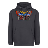 Smoke American Babe With Sunflowers Heavyweight Hoodie - LillyAllenDesigns