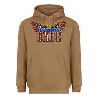 Toasted Coconut American Babe With Sunflowers Heavyweight Hoodie - LillyAllenDesigns