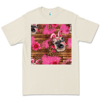 Bone easter heifer with bunny ears seamless pattern Premium Tee - Artiststas