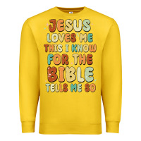 Lemon jesus loves me this i know for the bible tells me Premium Sweatshirt - MaliasSmallBusiness