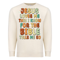 Sandshell jesus loves me this i know for the bible tells me Premium Sweatshirt - MaliasSmallBusiness