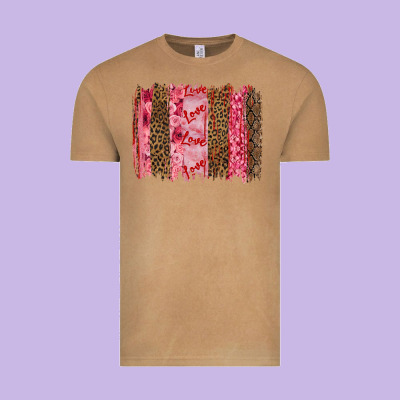 Valentine's Day Love Brushstrokes Vintage Tee Designed By Ranaportraitstore