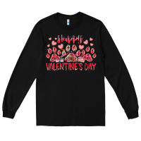 Black happy valentines day dog pet Long Sleeve Tee - RacoonDesign