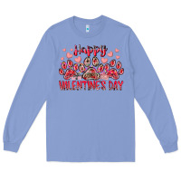 Colony Blue happy valentines day dog pet Long Sleeve Tee - RacoonDesign