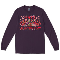 Plum happy valentines day dog pet Long Sleeve Tee - RacoonDesign