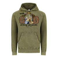 Vintage Olive With God All Things Are Possible Vintage Hoodie - RanaPortraitStore