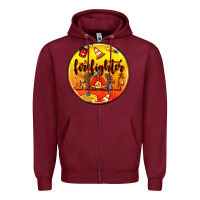 Burgundy firefighter coasters Zipper Hoodie - AdoDesignShop