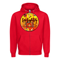 Red firefighter coasters Zipper Hoodie - AdoDesignShop