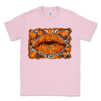 Bubblegum Pink fall lips Classic Tee - RacoonDesign