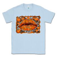 Dusty Blue fall lips Classic Tee - RacoonDesign