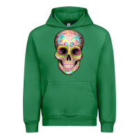 Emerald Mexican Skull Urban Hoodie - Artiststas